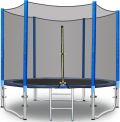 XN-019 Trampolino tappeto elastico per giardino D. 306 cm rete di sicurezza e scaletta