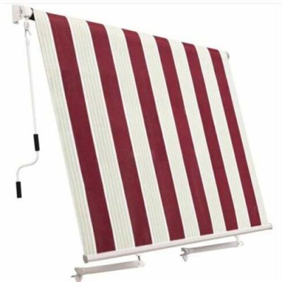 Tenda da Sole a Caduta inclinazione fissa cm 250 x 250 cm Bordeaux Beige per esterno