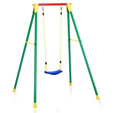 XN-015 Altalena da giardino per bambini 3-12 anni singola metallo 150x140xH180 cm