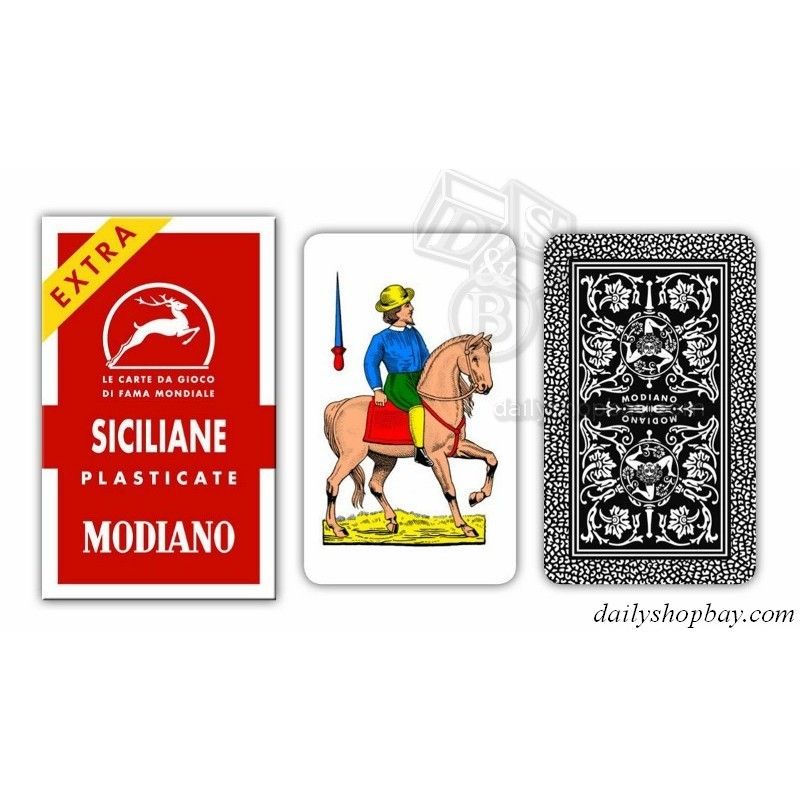 Gioco scopa carte siciliane playing