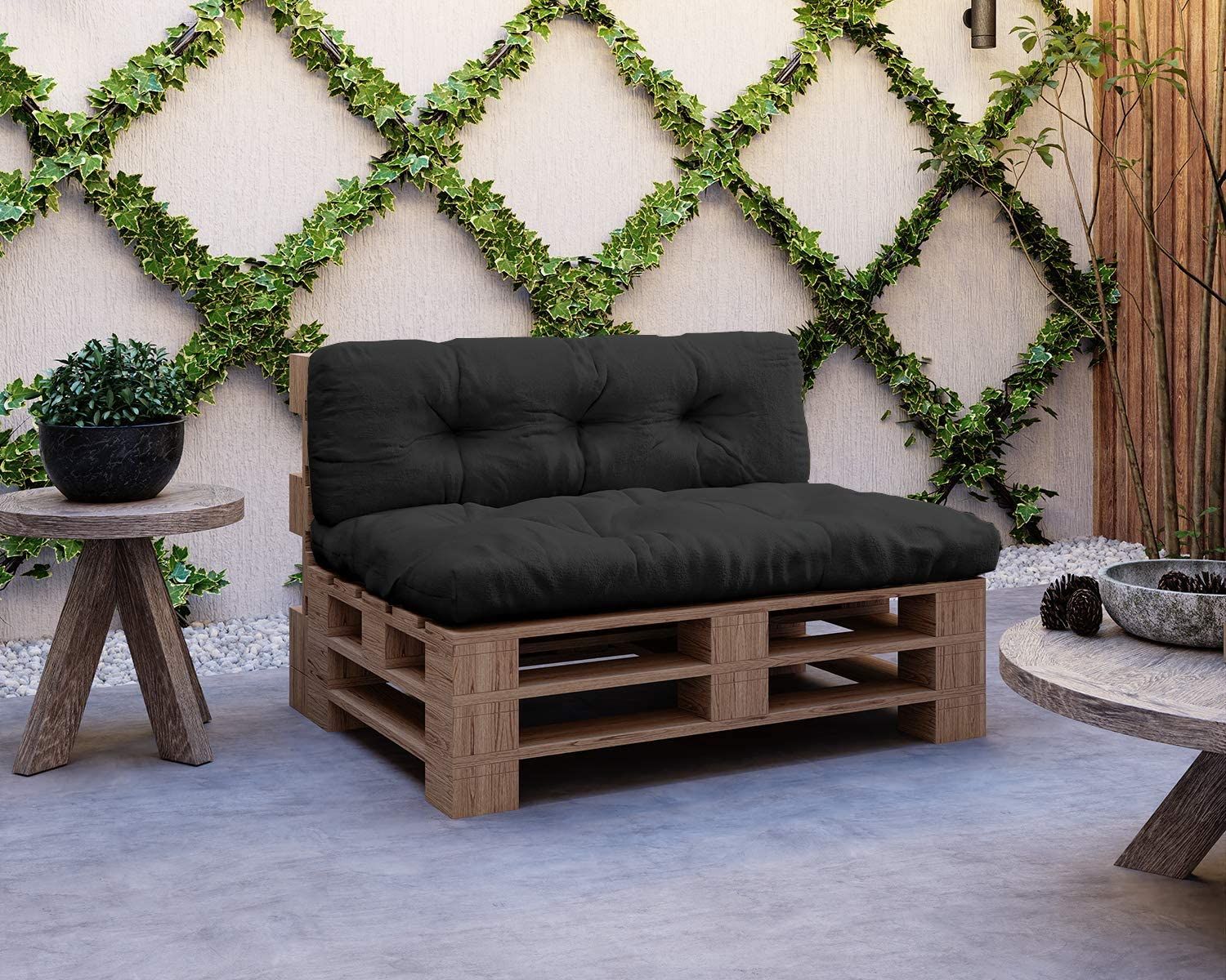 Cuscino per mobili pallet SEDUTA Carbon divano arredamento esterno design  Bizzotto cuscini per bancale